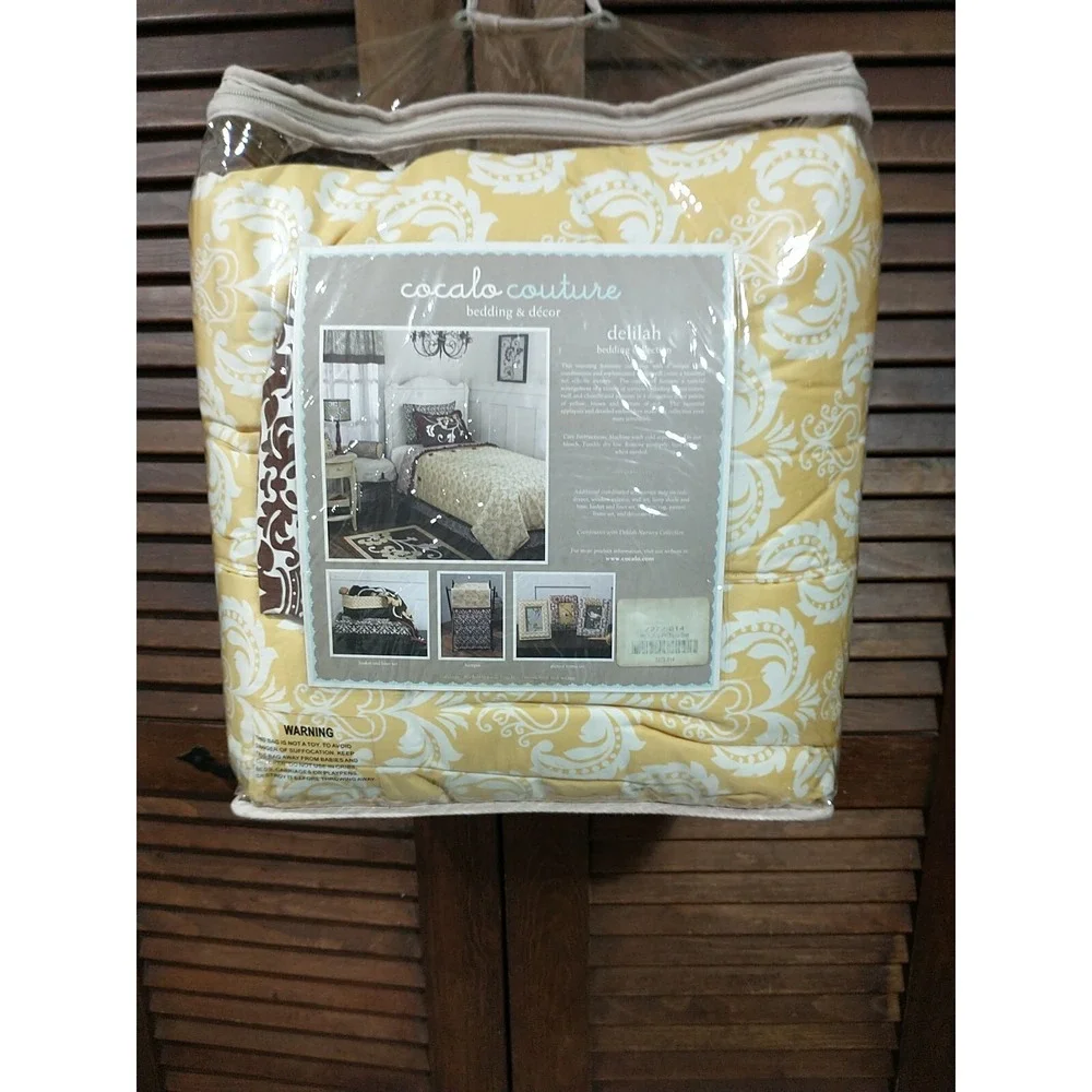 Bedding Twin Cocalo Couture - Delilah Paisley Pattern -‎ Quilt Comforter & Sham